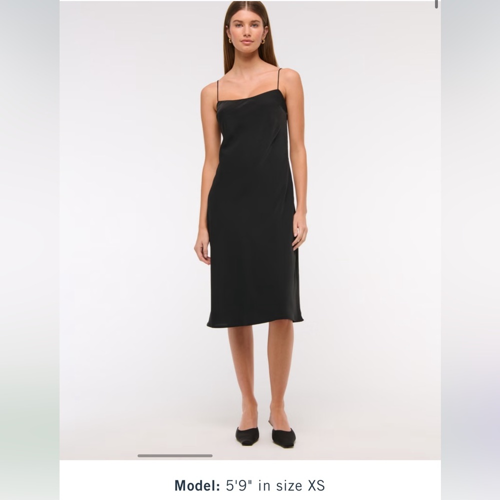 NWT A&F black slip dress